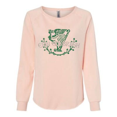 Retro St Patricks Day Erin Go Bragh Womens California Wash Sweatshirt