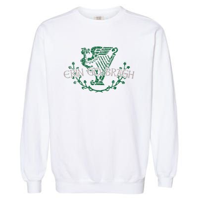 Retro St Patricks Day Erin Go Bragh Garment-Dyed Sweatshirt