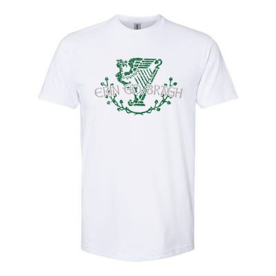 Retro St Patricks Day Erin Go Bragh Softstyle CVC T-Shirt