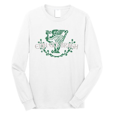 Retro St Patricks Day Erin Go Bragh Long Sleeve Shirt