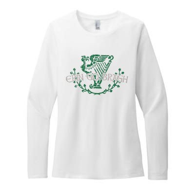 Retro St Patricks Day Erin Go Bragh Womens CVC Long Sleeve Shirt