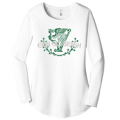 Retro St Patricks Day Erin Go Bragh Women's Perfect Tri Tunic Long Sleeve Shirt