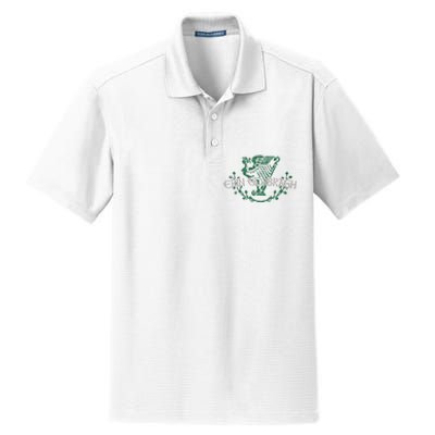 Retro St Patricks Day Erin Go Bragh Dry Zone Grid Polo