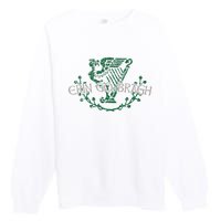 Retro St Patricks Day Erin Go Bragh Premium Crewneck Sweatshirt