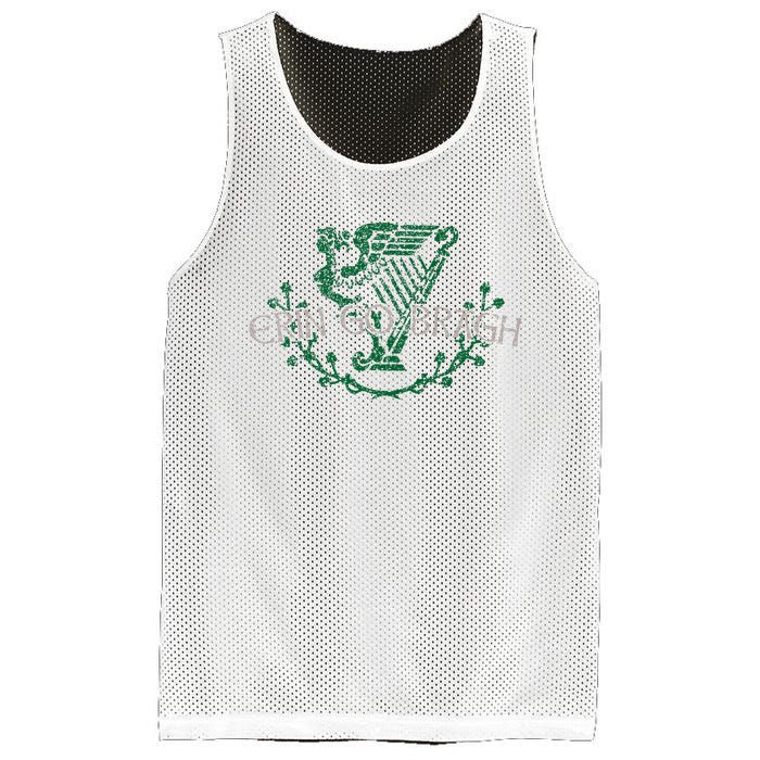 Retro St Patricks Day Erin Go Bragh Mesh Reversible Basketball Jersey Tank