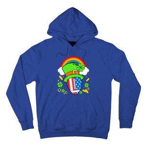 Rugby St Patricks Day Usa Flag Rainbow Shamrock Clover Gift Hoodie