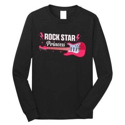 Rock Star Princess Guitar Music Punk Rock Long Sleeve Shirt