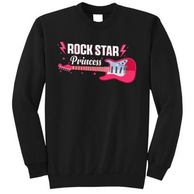 Rock Star Princess Guitar Music Punk Rock Sweatshirt