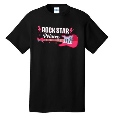 Rock Star Princess Guitar Music Punk Rock Tall T-Shirt