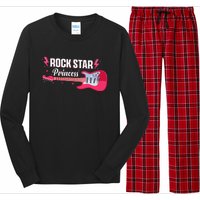 Rock Star Princess Guitar Music Punk Rock Long Sleeve Pajama Set