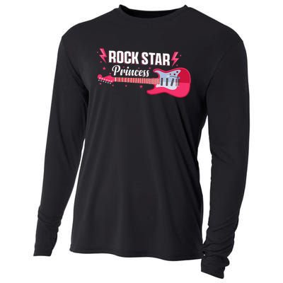 Rock Star Princess Guitar Music Punk Rock Cooling Performance Long Sleeve Crew