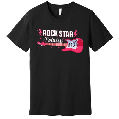 Rock Star Princess Guitar Music Punk Rock Premium T-Shirt