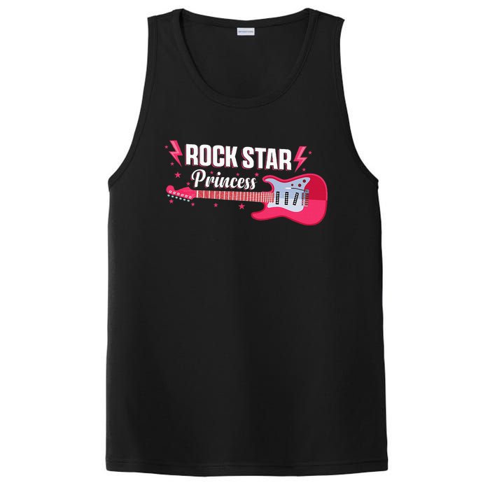 Rock Star Princess Guitar Music Punk Rock PosiCharge Competitor Tank