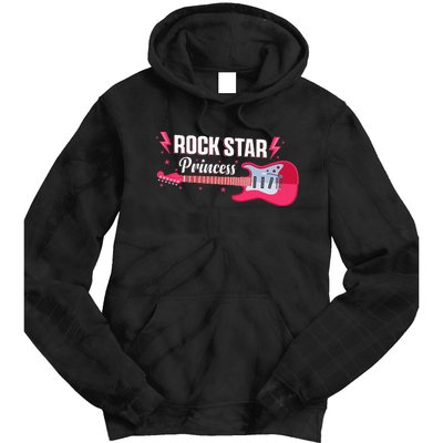 Rock Star Princess Guitar Music Punk Rock Tie Dye Hoodie