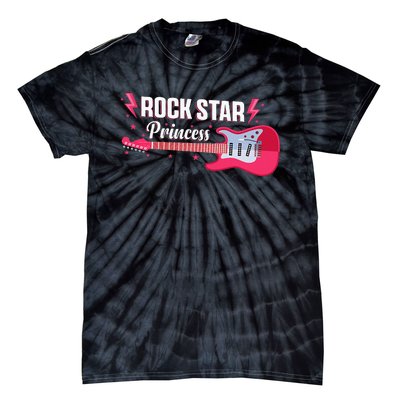 Rock Star Princess Guitar Music Punk Rock Tie-Dye T-Shirt