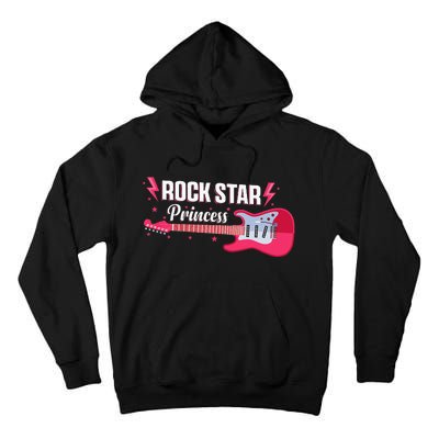 Rock Star Princess Guitar Music Punk Rock Tall Hoodie