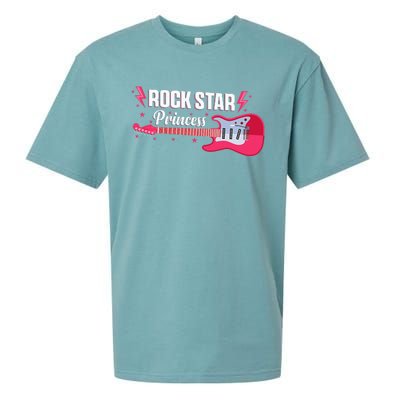 Rock Star Princess Guitar Music Punk Rock Sueded Cloud Jersey T-Shirt