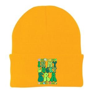 Retro St Patricks Day In My Lucky Era Knit Cap Winter Beanie