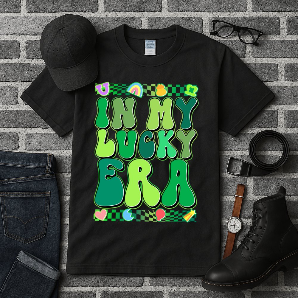 Retro St Patricks Day In My Lucky Era Tall T-Shirt