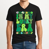 Retro St Patricks Day In My Lucky Era V-Neck T-Shirt