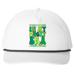 Retro St Patricks Day In My Lucky Era Snapback Five-Panel Rope Hat