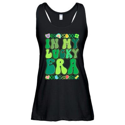 Retro St Patricks Day In My Lucky Era Ladies Essential Flowy Tank