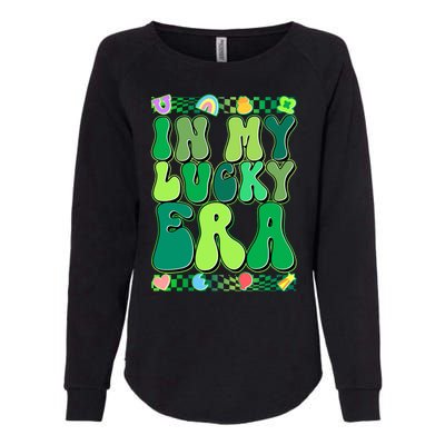 Retro St Patricks Day In My Lucky Era Womens California Wash Sweatshirt