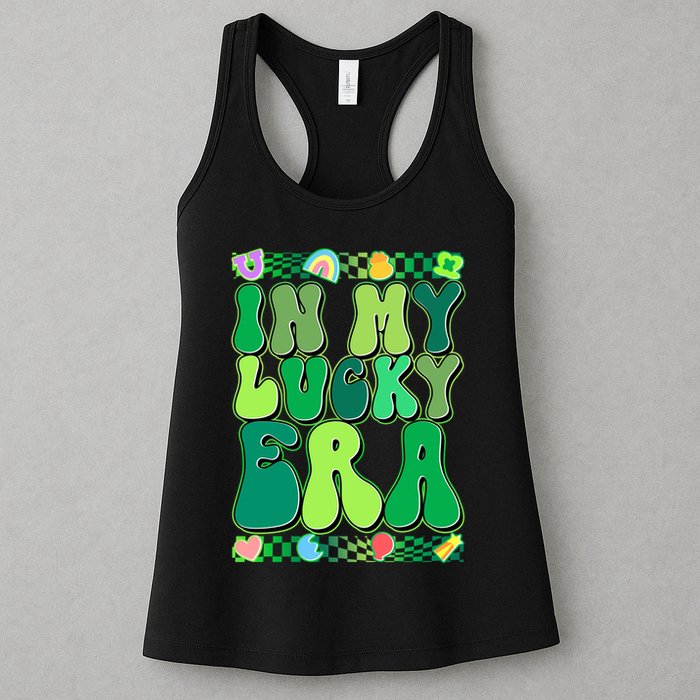 Retro St Patricks Day In My Lucky Era Womens Tank Top