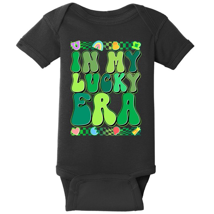 Retro St Patricks Day In My Lucky Era Baby Bodysuit