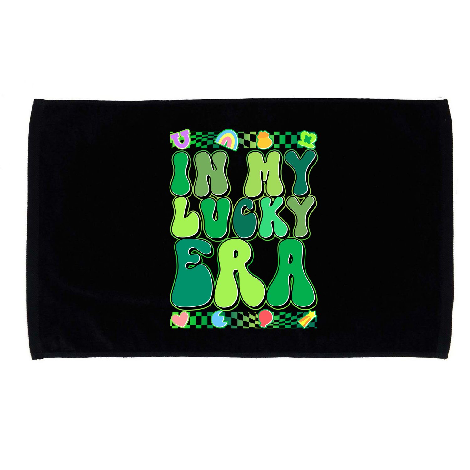 Retro St Patricks Day In My Lucky Era Microfiber Hand Towel