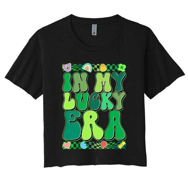 Retro St Patricks Day In My Lucky Era Crop Top