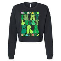 Retro St Patricks Day In My Lucky Era Cropped Pullover Crew
