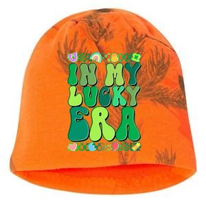 Retro St Patricks Day In My Lucky Era Kati - Camo Knit Beanie