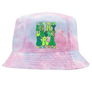 Retro St Patricks Day In My Lucky Era Tie-Dyed Bucket Hat