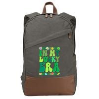 Retro St Patricks Day In My Lucky Era Cotton Canvas Backpack