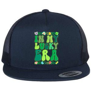 Retro St Patricks Day In My Lucky Era Flat Bill Trucker Hat