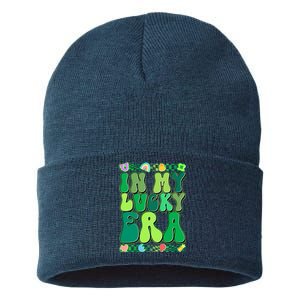 Retro St Patricks Day In My Lucky Era Sustainable Knit Beanie