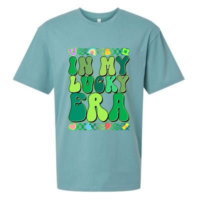 Retro St Patricks Day In My Lucky Era Sueded Cloud Jersey T-Shirt