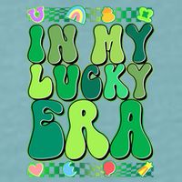 Retro St Patricks Day In My Lucky Era Sueded Cloud Jersey T-Shirt