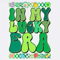 Retro St Patricks Day In My Lucky Era Garment-Dyed Sweatshirt
