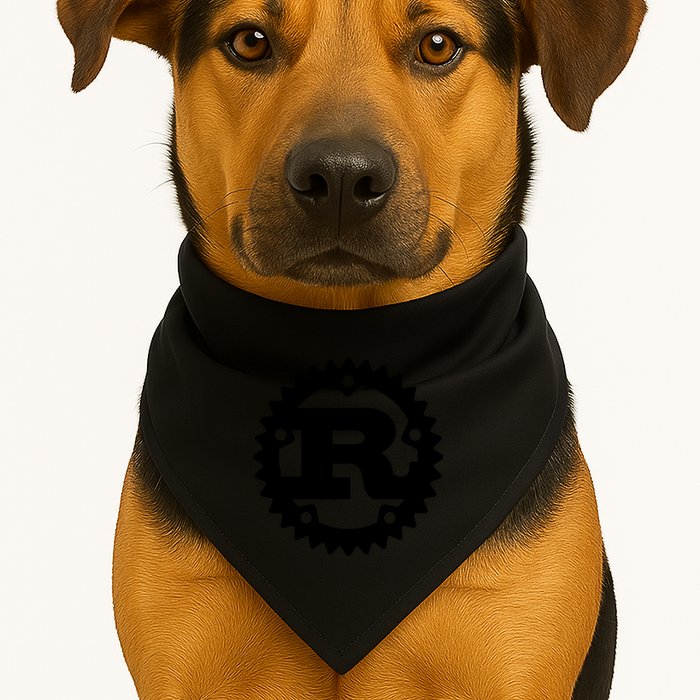 Rust Systems Programming Language USA-Made Doggie Bandana