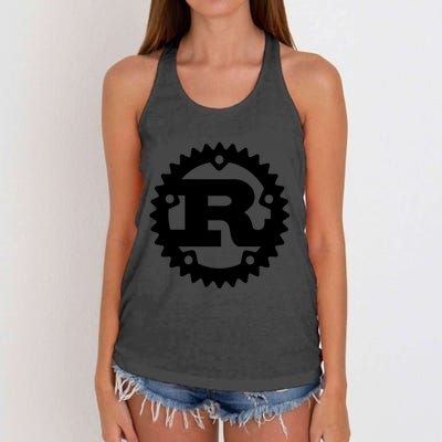 Rust Systems Programming Language Women's Knotted Racerback Tank