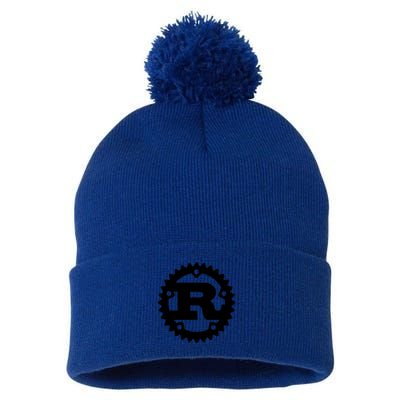 Rust Systems Programming Language Pom Pom 12in Knit Beanie