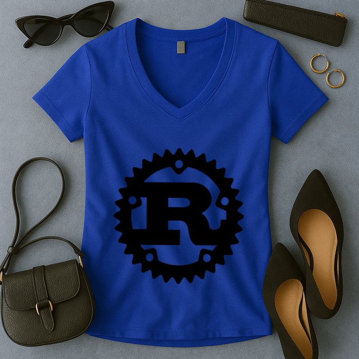Rust Systems Programming Language Women's V-Neck T-Shirt
