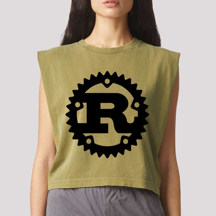 Rust Systems Programming Language Garment-Dyed Women's Muscle Tee