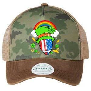 Rugby St Patricks Day Usa Flag Rainbow Shamrock Clover Gift Legacy Tie Dye Trucker Hat