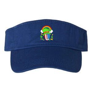 Rugby St Patricks Day Usa Flag Rainbow Shamrock Clover Gift Valucap Bio-Washed Visor