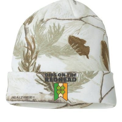 Retro St Patricks Day Dibs On The Redhead Funny Kati Licensed 12" Camo Beanie