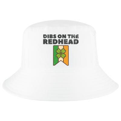 Retro St Patricks Day Dibs On The Redhead Funny Cool Comfort Performance Bucket Hat