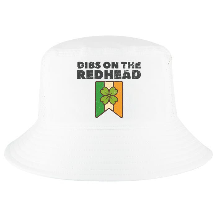 Retro St Patricks Day Dibs On The Redhead Funny Cool Comfort Performance Bucket Hat